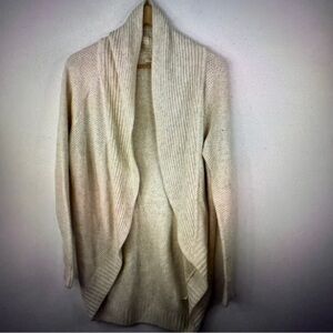 ARITZIA TALULA Women Knit White Cocoon Wrap Cardigan Size XS